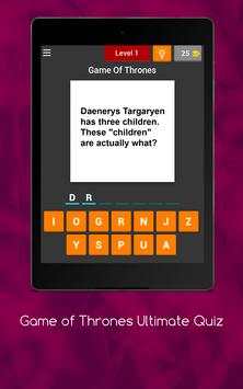 Quiz for Game of Thrones Bonus screenshot 11