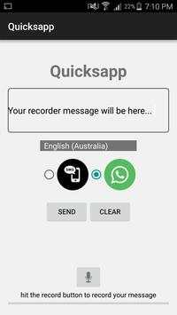 Quicksapp for Whatsapp & SMS screenshot 1