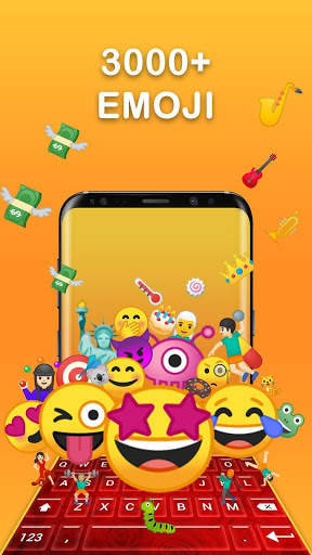 Kika Emoji Keyboard स्क्रीनशॉट 1