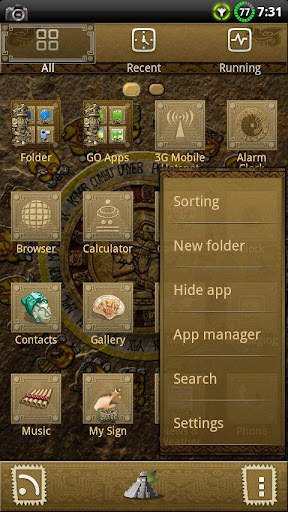 MAYAN GO Launcher EX Theme screenshot 2