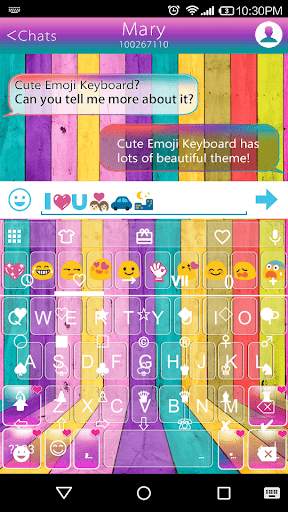 Sweet Rainbow Emoji Keyboard screenshot 1