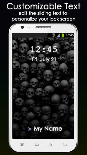 Scary Skull Lock Screen 3 تصوير الشاشة