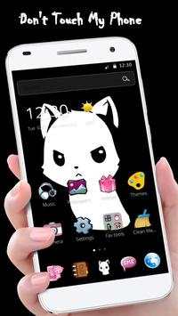 Cute Angry Cat Don't Touch My Phone Theme screenshot 5