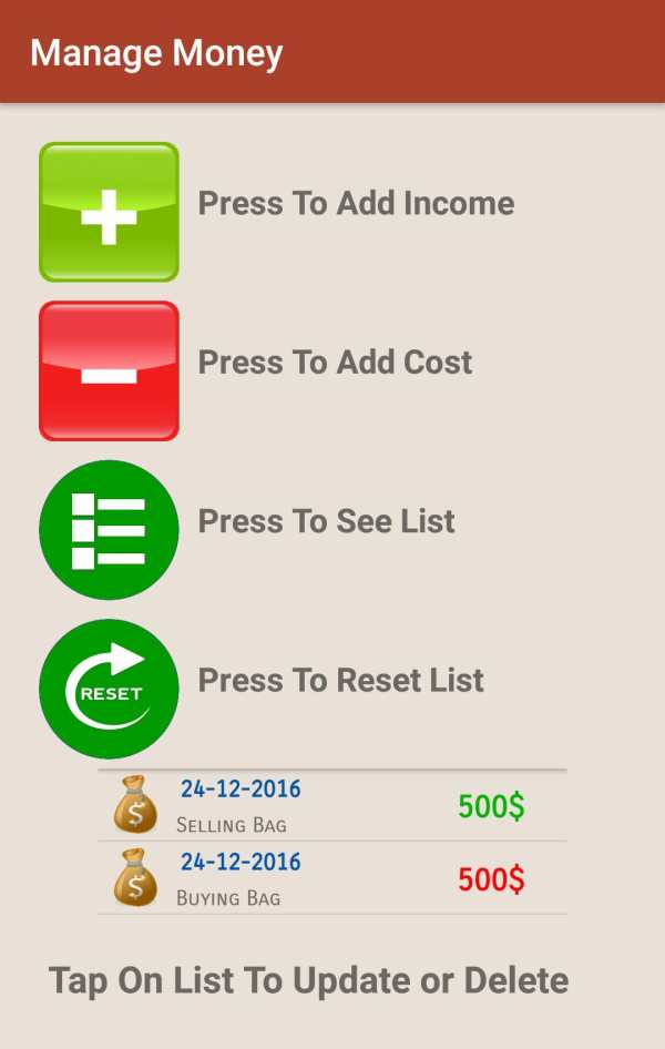 Manage Money स्क्रीनशॉट 2