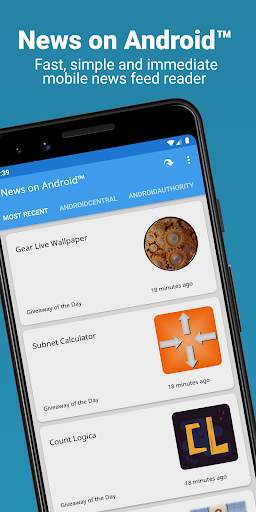 News on Android™ 1 تصوير الشاشة