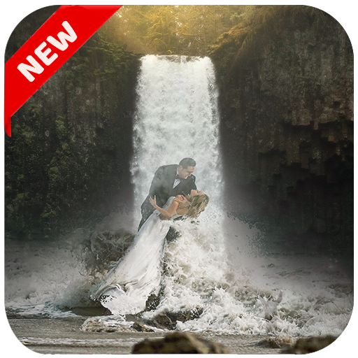 Waterfall Photo Blender : Photo Frames 2021 icon