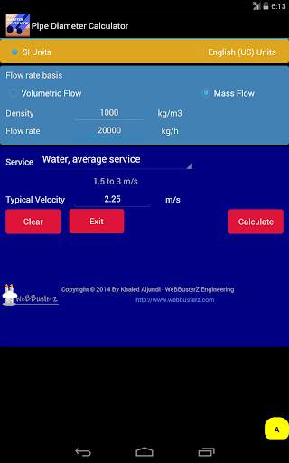 Pipe Diameter Calculator Free screenshot 8