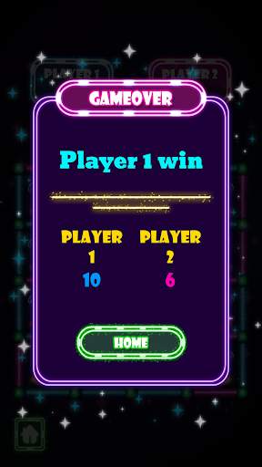 Dots & Boxes Glow: Offline Mul screenshot 5
