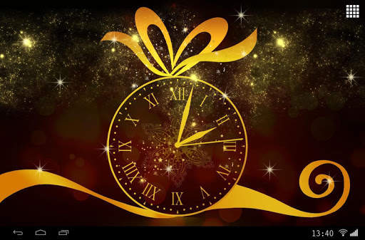 Gold Clock Live Wallpaper screenshot 4