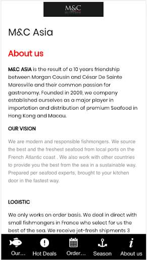 M&C Asia - App for Chefs screenshot 3