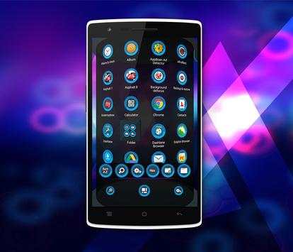 Next Launcher Theme Half Blue screenshot 4