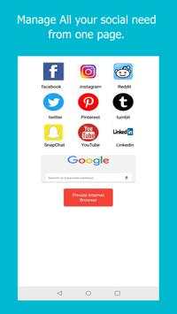 Private Social Browser screenshot 1
