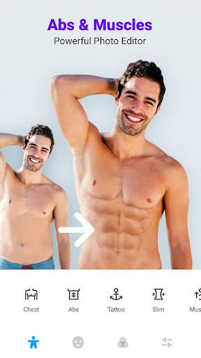 Manly - Six Pack Photo Editor, screenshot 1