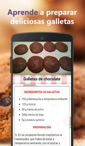 Recetas de galletas fáciles caseras en español screenshot 5