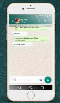 WhatsUp - fake chat conversation for whatsapp screenshot 4