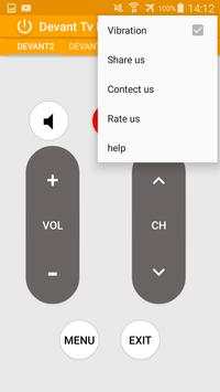 Devant Tv Remote Control screenshot 4