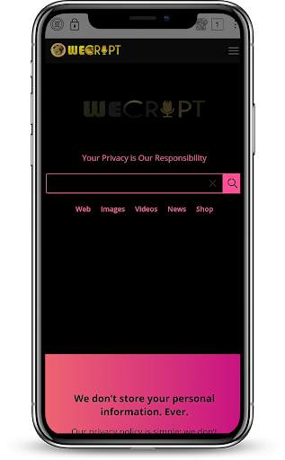 WECRIPT | Private, Fast, Safe & incognito Search 3 تصوير الشاشة