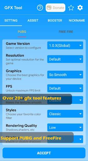 GFX Tool for PUBG Freefire screenshot 1