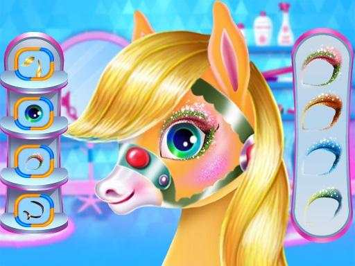 Kızlar için Pony Unicorn Oyunları - Makyaj Salonu screenshot 10
