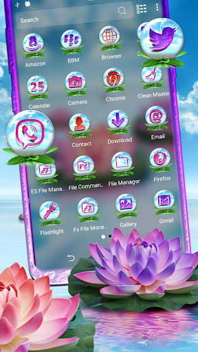 Blue Ocean Lotus Launcher screenshot 2