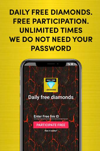 Free diamonds fire - Free fire diamond guide 2020 screenshot 1