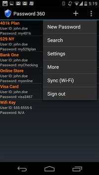 Password 360 Lite screenshot 2
