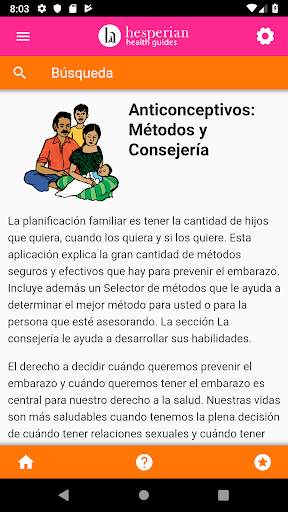 Anticonceptivos screenshot 4