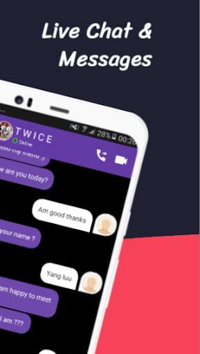 TWICE Video Call and Fake Chat ☎️ Twice Messenger screenshot 3