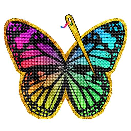 Cross Stitch Gold: Color By Number, Sewing pattern 1.2.4.6