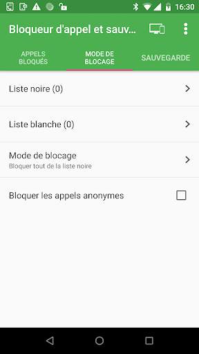 Bloqueur d'appel et sauvegarde d'appel screenshot 2