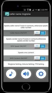 Caller Name Ringtone 1 تصوير الشاشة
