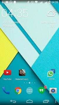 Material Lwp (Android 5.0) screenshot 1