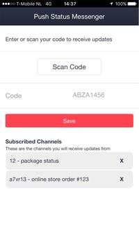 Push Status Messenger screenshot 1