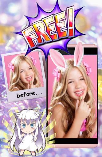 Bunny ears: rabbit face photo editor screenshot 2