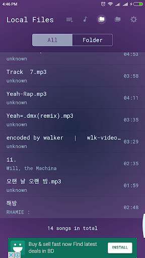 Lite MP3 Music Player screenshot 2