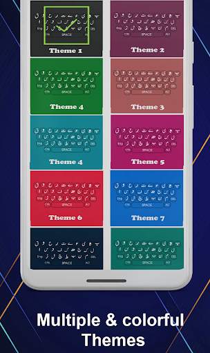 Urdu English Keyboard Color Background & Emoji screenshot 4