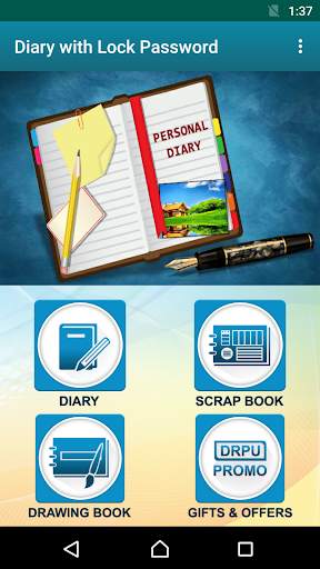 Notes Diary with Password Lock screenshot 1