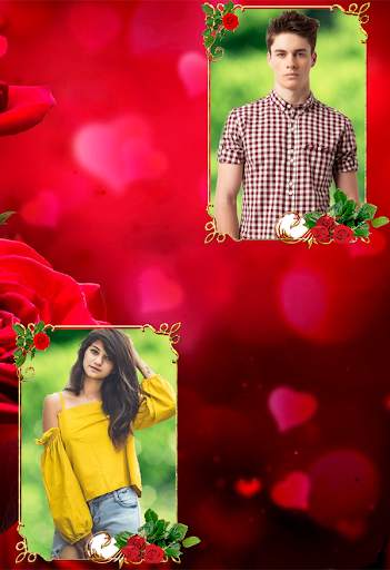 Rose Dual Photo Frame Album Creator screenshot 2