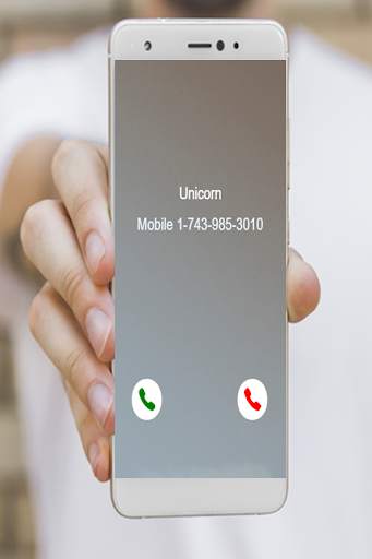 Fake call with unicorn screenshot 3