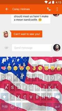 America Banner Emoji Keyboard screenshot 4