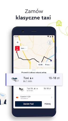 FREE NOW (mytaxi) - Przejazdy i hulajnogi TIER screenshot 2