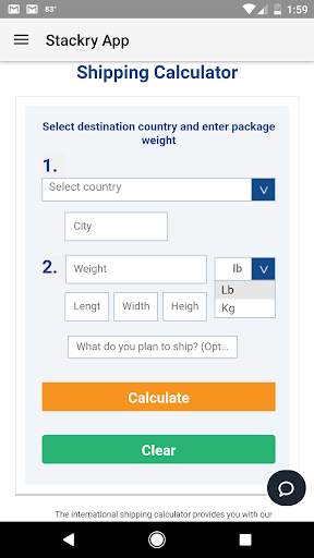 Stackry Global Shipping App screenshot 1