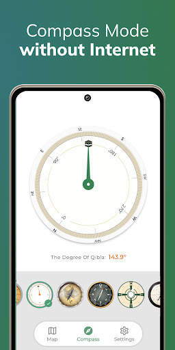 Qibla Finder Compass 100% screenshot 2