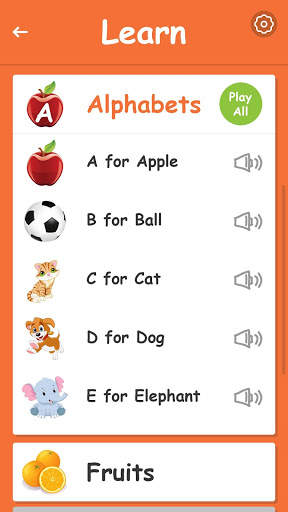 Kids Preschool Learning & Quiz 4 تصوير الشاشة
