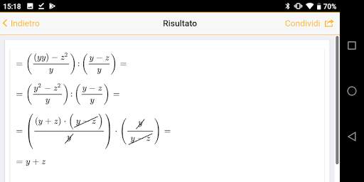 Risolvi Equazioni ed Espressioni screenshot 5