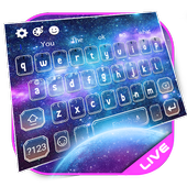 Live Galaxy Keyboard Theme icon