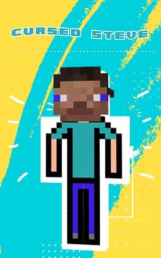 Cursed Steve Skin For Minecraft screenshot 3