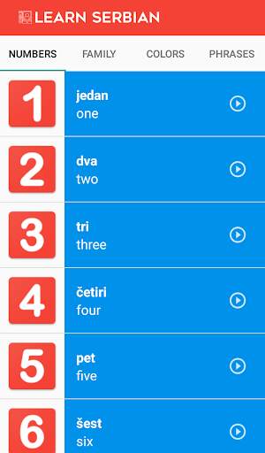Learn Serbian (Audio support) screenshot 1