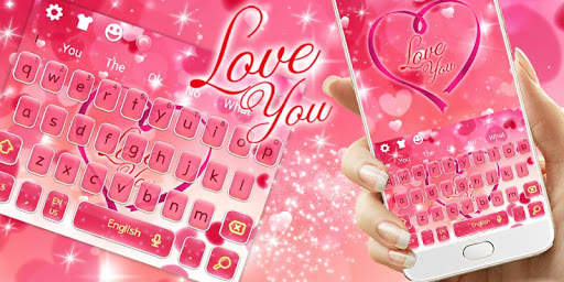 Beautiful Lovely Heart Keyboard Theme screenshot 4
