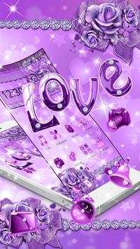Purple Diamond Theme Love screenshot 3